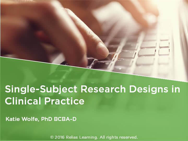 Single-Subject Research Designs in Clinical Practice