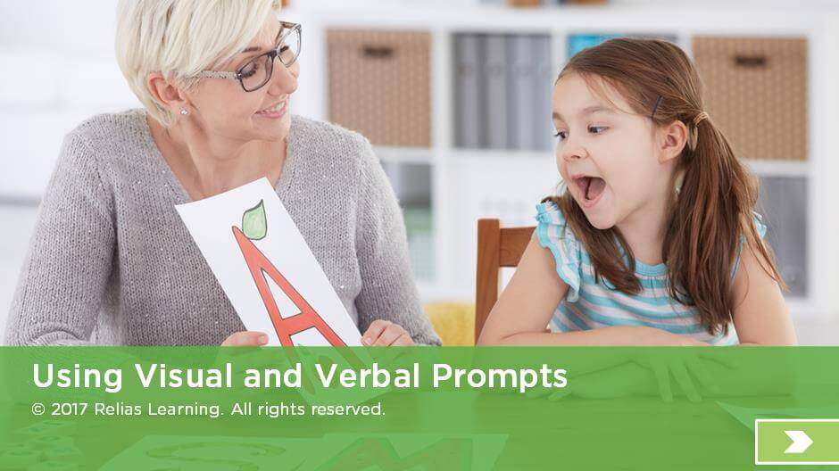 Use of Visual and Verbal Prompts | RELIAS ACADEMY