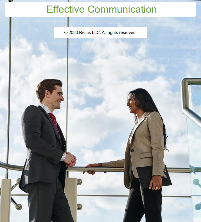 Effective Communication | Relias Academy