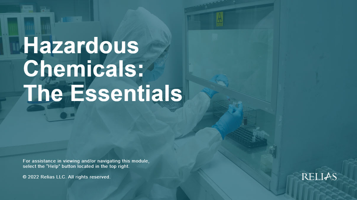 Hazardous Chemicals: The Essentials Course Logo