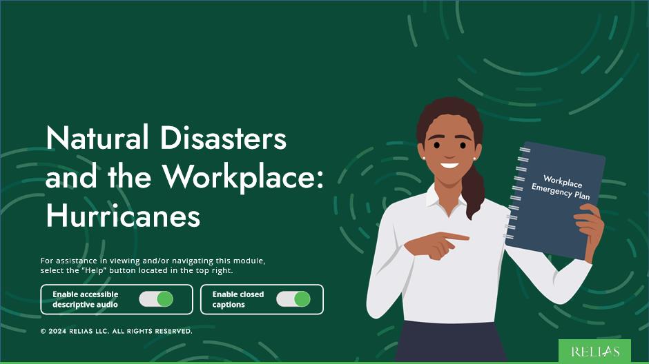 Natural Disasters and the Workplace: Hurricanes Course Logo