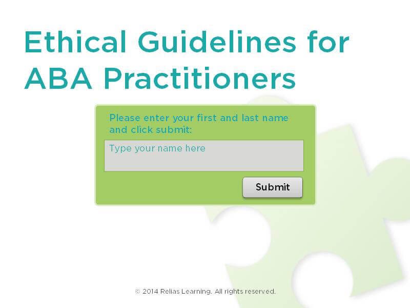 Ethical Guidelines for ABA Practitioners