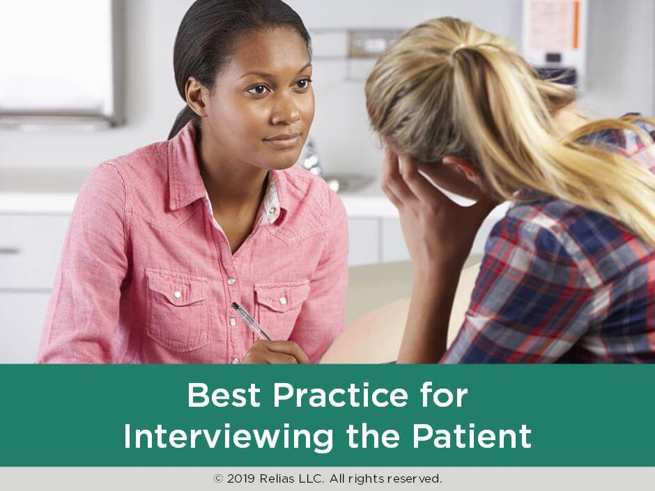 Best Practice for Interviewing the Patient | RELIAS ACADEMY