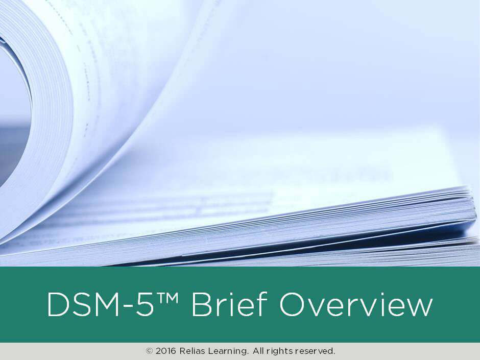 Dsm 5 Brief Overview - 