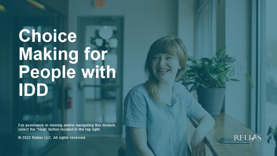 Choice Making for People with IDD Course Logo