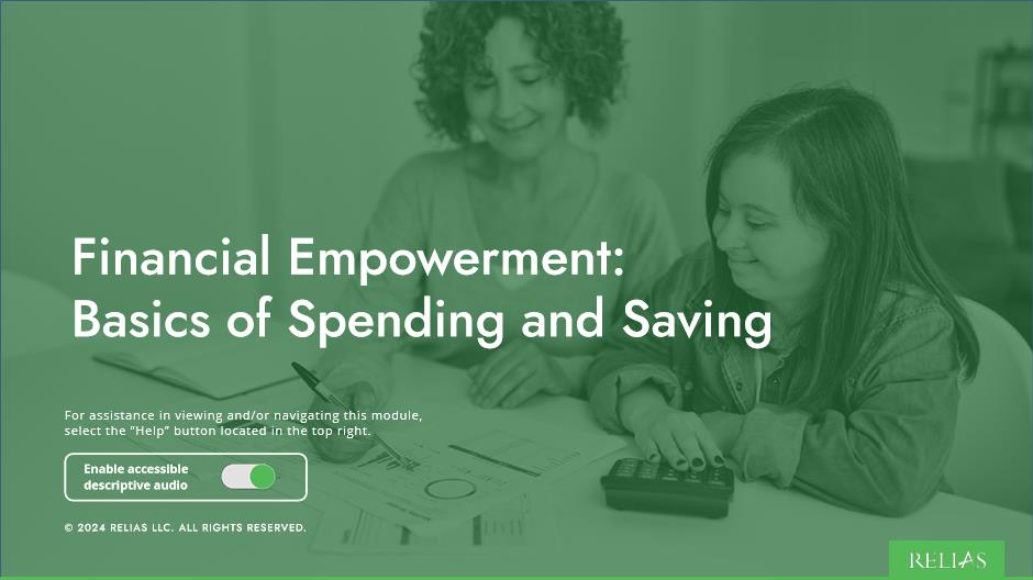Financial Empowerment: Basics of Spending and Saving Course Logo