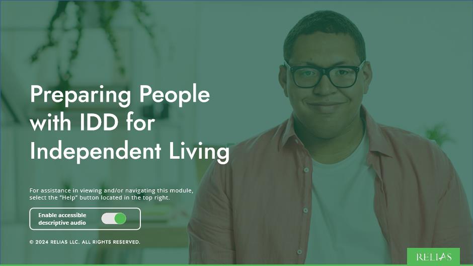 Preparing People with IDD for Independent Living Course Logo