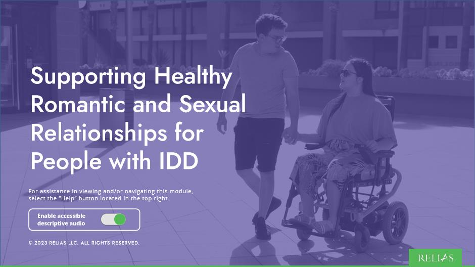 Supporting People with IDD in Building Healthy Personal Relationships Course Logo
