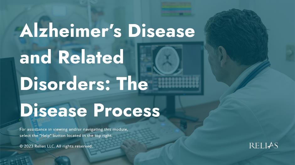 Alzheimer's Disease and Related Disorders: The Disease Process Course Logo