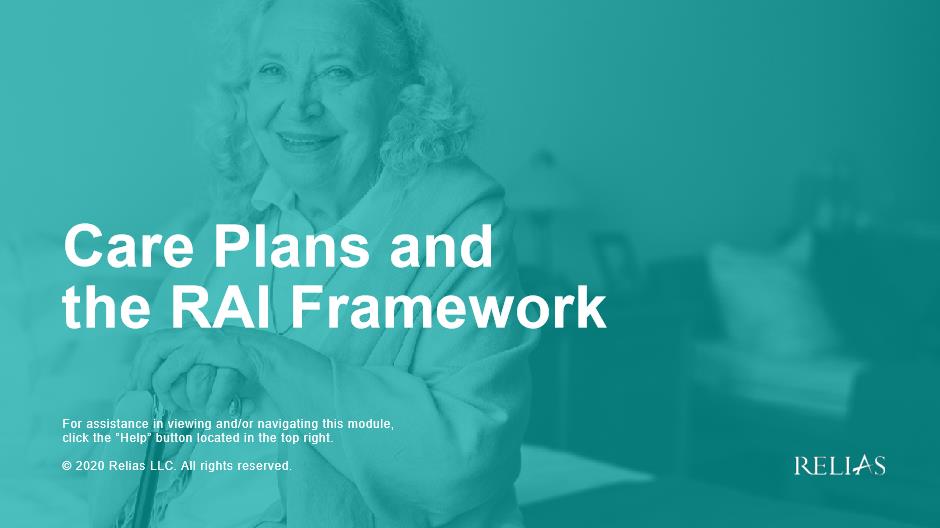 Care Plans and the RAI Framework
