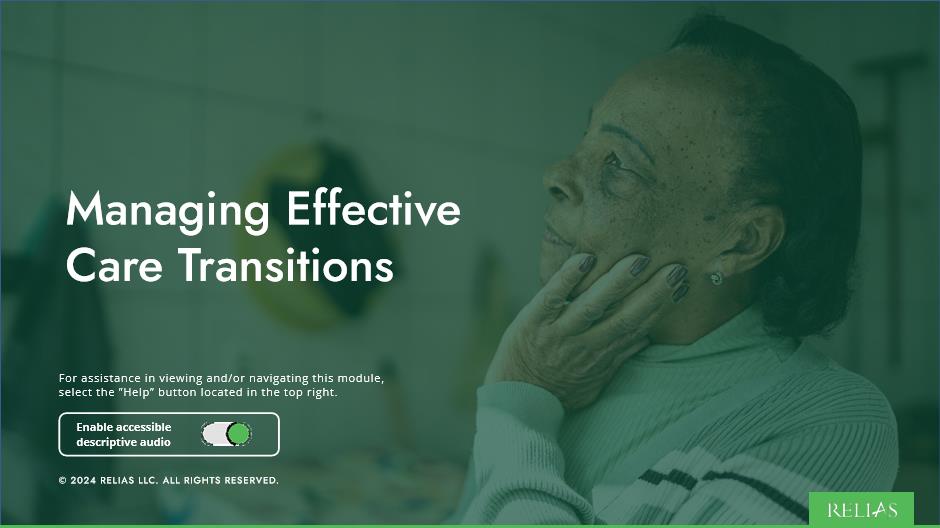 Managing Effective Care Transitions Course Logo