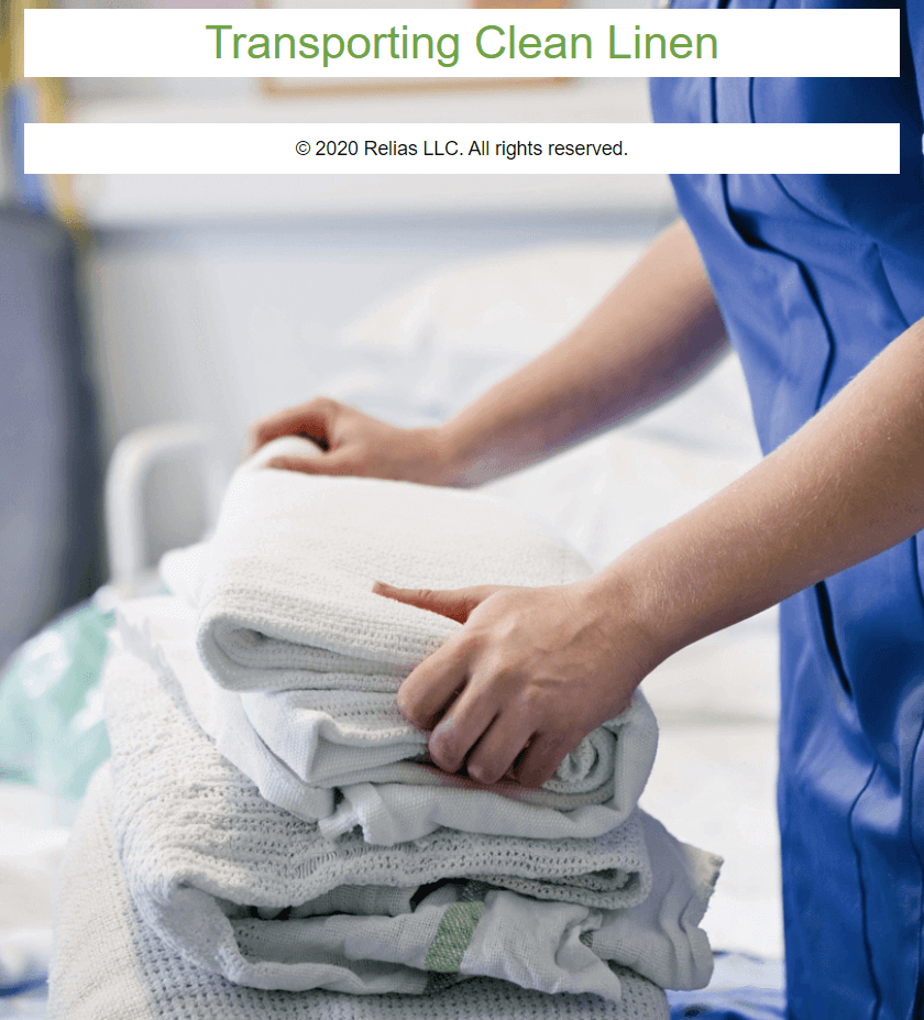 Transporting Clean Linen Course Logo