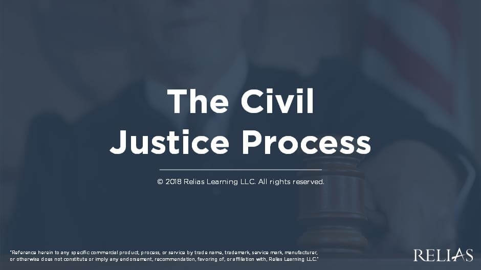 The Civil Justice Process