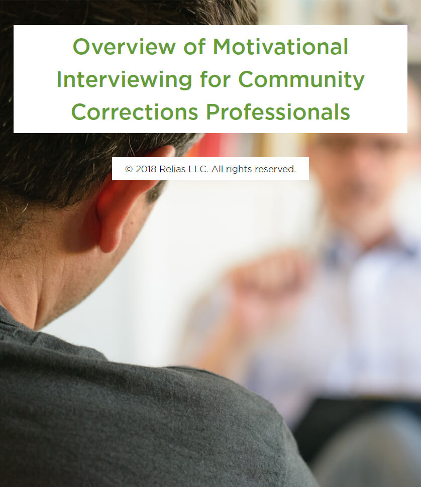 Overview of Motivational Interviewing for Community Corrections Professionals Course Logo