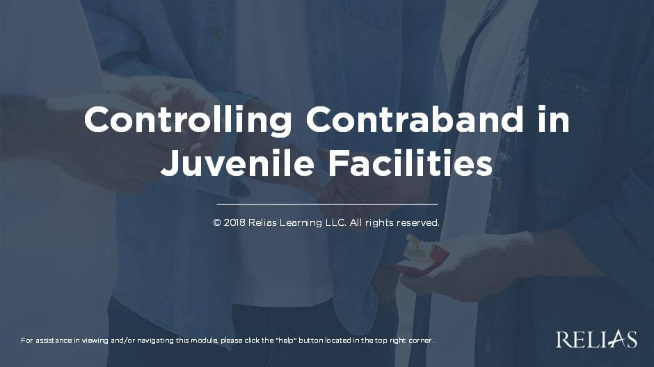 Controlling Contraband in Juvenile Facilities Course Logo
