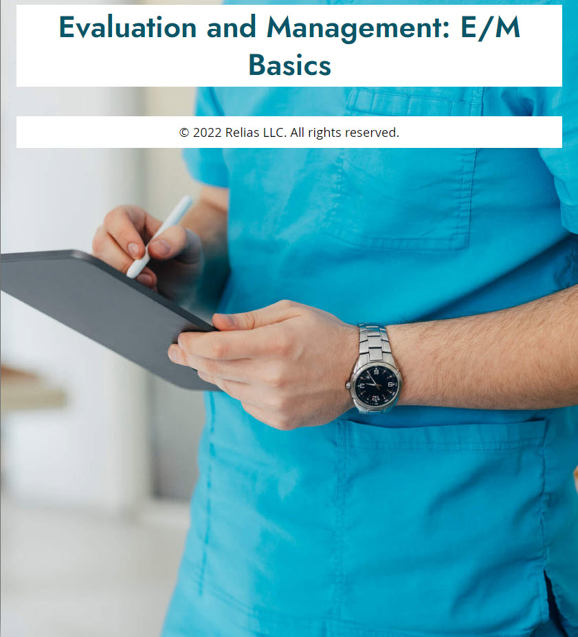 Evaluation and Management: E/M Basics Course Logo