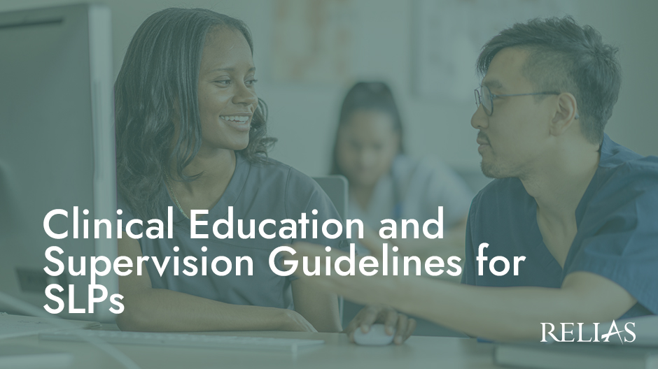 Clinical Education and Supervision Guidelines for SLPs Course Logo